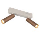 Brown ceiling spotlight modern, Smail, 5,5W, white switch LED, 3-step dimmable