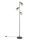 Anthracite floor lamp modern, Constantijn, with switch