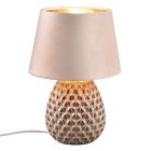 Ceramic table lamp beige, Anderson, with switch