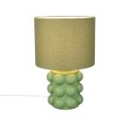 Ceramic table lamp green, Cihad, with switch