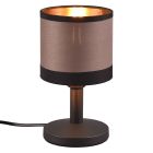 Taupe table lamp modern, Denley, with switch