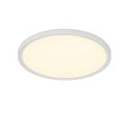 White flush ceiling light modern, Jeltje, 18W, warm to cold white adjustable LED, with remote control