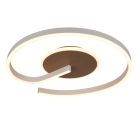 Brown ceiling light design, Ymer, 21W, white switch LED, 3-step dimmable