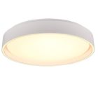 White flush ceiling light plastic, Deon, 24W, warm to cold white adjustable LED