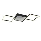 Black ceiling light design, Gelka, 24W, 3000K LED, 3-step dimmable