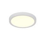 White flush ceiling light modern, Zayd, 18W, white switch LED, 3-step dimmable