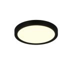 Black flush ceiling light modern, Zayd, 18W, white switch LED, 3-step dimmable