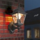 Black outdoor light classic, Lavina, IP44