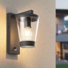 Anthracite outdoor wall light with motion sensor modern, Kerstin, IP44