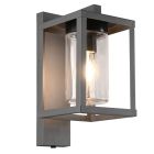 Anthracite outdoor wall light with dusk to dawn sensor modern, Reini, IP44