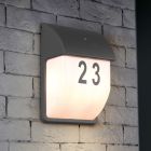 Anthracite outdoor wall light with dusk to dawn sensor modern, Remmert, IP44
