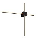 Black wall light modern, Tsjerk, 3-step dimmable