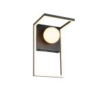 Black wall light modern, Reyhan, 3-step dimmable