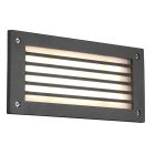 Anthracite recessed outdoor wall light modern, Teoman, 9W, 3000K LED, IP44