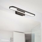 Black bathroom wall light modern, Martin, 22W, 3000K LED, IP44