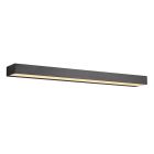 Black bathroom wall light modern, Basma, 8W, 3000K LED, IP44