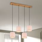 Nickel pendant light vintage, Milco