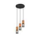 Black dining table hanging lamp vintage, Jessica
