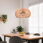 Rattan pendant light brown, Nesrine