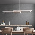 Nickel pendant light modern, Hatun, 34W, 3000K LED