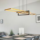 Brass pendant light modern, Hatun, 34W, 3000K LED
