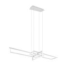 White pendant light modern, Hatun, 34W, 4000K LED