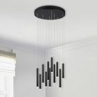 Anthracite pendant light modern, Jamilla, 52W, 3000K LED