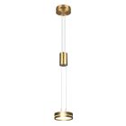 Brass pendant light modern, Marjon, 9W, 3000K LED