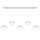 White dining table hanging lamp modern, Abdelaziz, 3-step dimmable