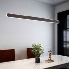 Black pendant light modern, Dwayn, 28W, warm to cold white adjustable LED