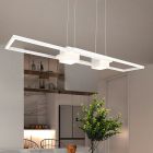 White pendant light design, Sohaib, 37W, warm to cold white adjustable LED, 3-step dimmable