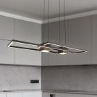 Black pendant light design, Sohaib, 37W, warm to cold white adjustable LED, 3-step dimmable