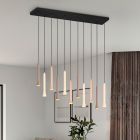 Black pendant light modern, Albartus, 3W, white switch LED, 3-step dimmable
