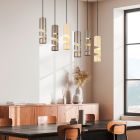 Multicoloured pendant light design, Marouan