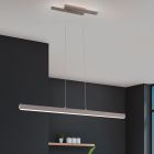 Nickel pendant light modern, Thyra, 44W, 3000K LED