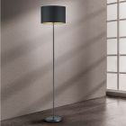 Black floor lamp modern, Jeany, with switch
