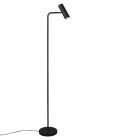 Black floor lamp modern, Kaso, with switch