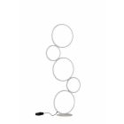 White floor lamp modern, Robon, 36W, 3000K LED, with switch