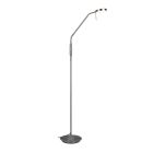 Nickel arc floor lamp modern, Bilge, 12W, adjustable light colour LED, with switch