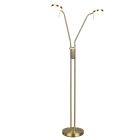 Brass floor lamp modern, Bilge, with touch dimmer