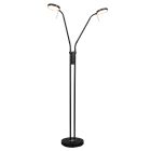 Black floor lamp modern, Bilge, with touch dimmer