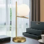 Brass table lamp modern, Silkis, with switch