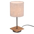 Nickel table lamp vintage, Milco, with switch