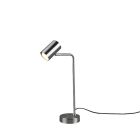 Nickel table lamp modern, Kaso, with switch