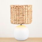 Brown table lamp rustic, Minouk, with switch