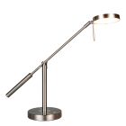 Nickel table lamp modern, Bilge, with touch dimmer