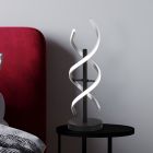 Chrome table lamp design, Sylvian, 20W, warm to cold white adjustable LED, with touch dimmer