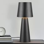 Black table lamp modern, Lillyam, with switch