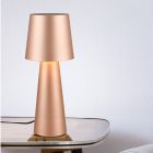 Brown table lamp modern, Lillyam, with switch