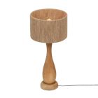 Rustic table lamp wood, Mucahit, with switch